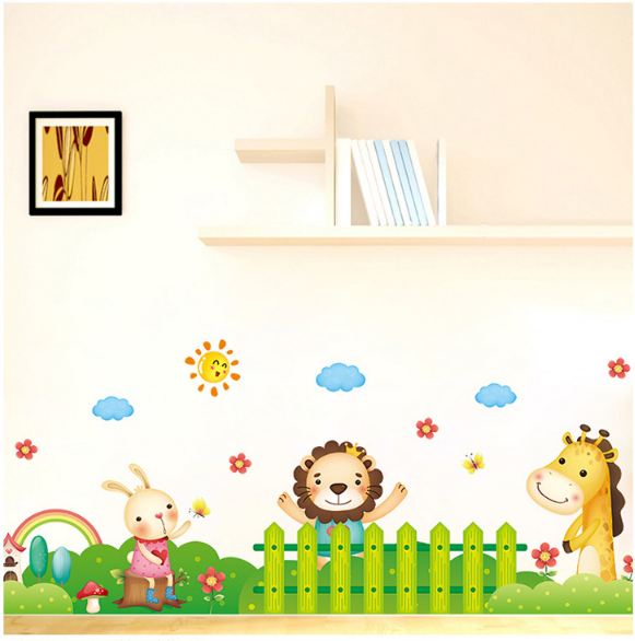 Decal hàng rào vườn thú 2